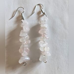 Hand Crafted Rose Quartz Earrings
